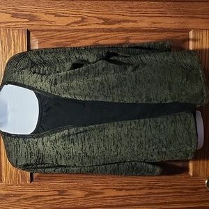 Sag Harbor Open Front Cardigan with Integrel Tunic